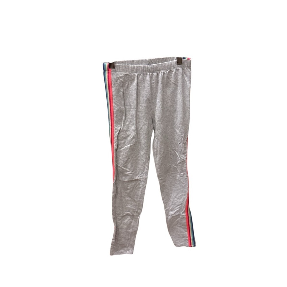 GAP Kids Gray Leggings with Colorful Side Stripes